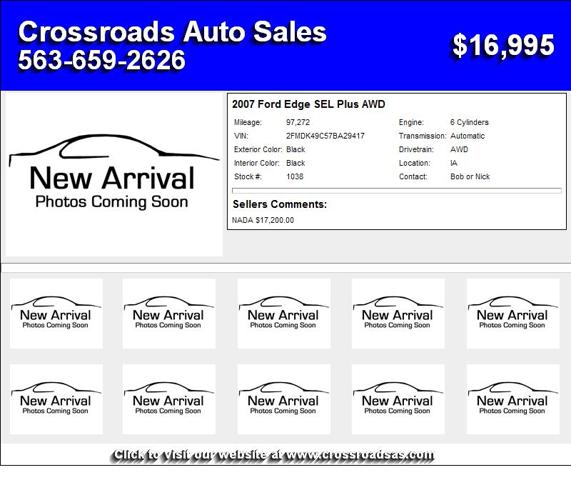 2007 Ford Edge SEL Plus AWD - New Home Needed