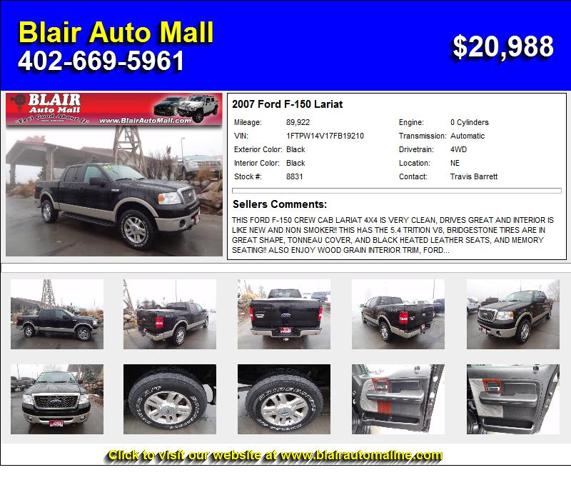 2007 Ford F-150 Lariat - No Need to continue Shopping