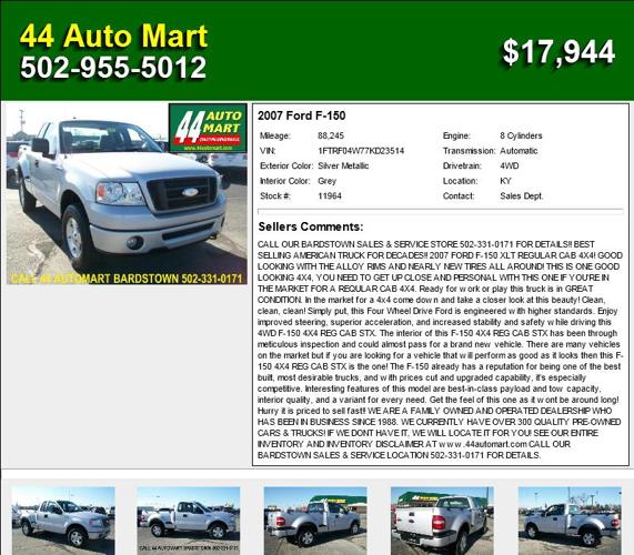 2007 Ford F-150 - Look No More