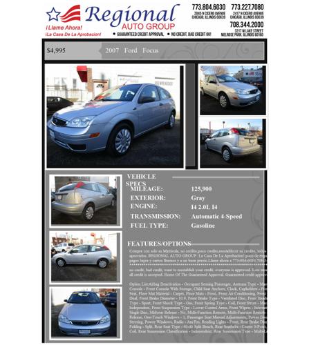 2007 ford focus