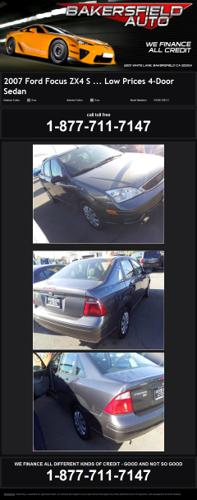+*+ 2007 Ford Focus Zx4 S ... Low Prices