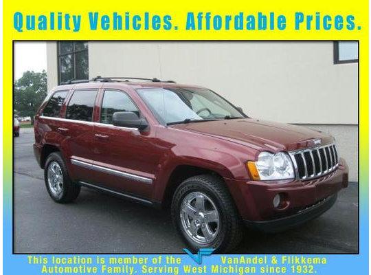 2007 jeep grand cherokee 4wd 4dr limited b8574 red rock crystal pearl