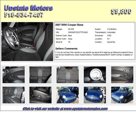 2007 MINI Cooper Base - Cars For Sale