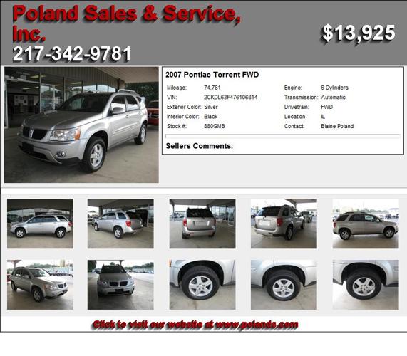 2007 Pontiac Torrent FWD