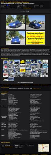2007 Vw Beetle Carfax Dealer Guaranteed