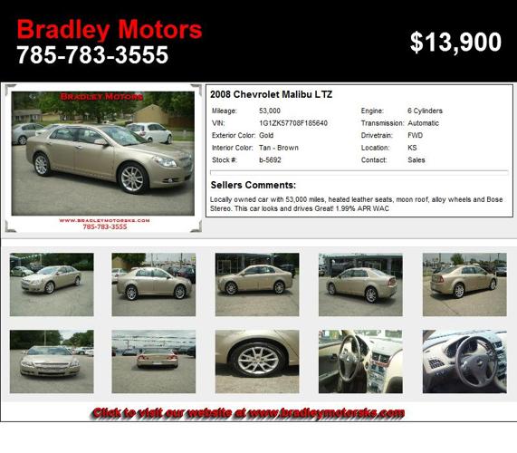 2008 Chevrolet Malibu LTZ - This is the one you have been looking for