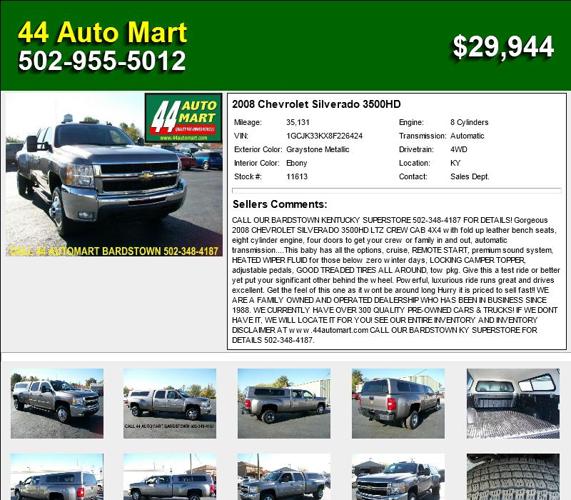 2008 Chevrolet Silverado 3500HD - Your Search is Over