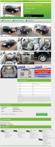 2008 ford escape xlt awd 5dr finance available p2946b awd