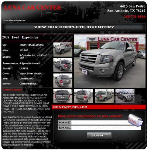 ?¸¸.?*´¨`*?.¸¸?2008 Ford Expedition 8-Cylinder Vapor Silver Metallic?¸¸.?*´¨`*?.¸¸?