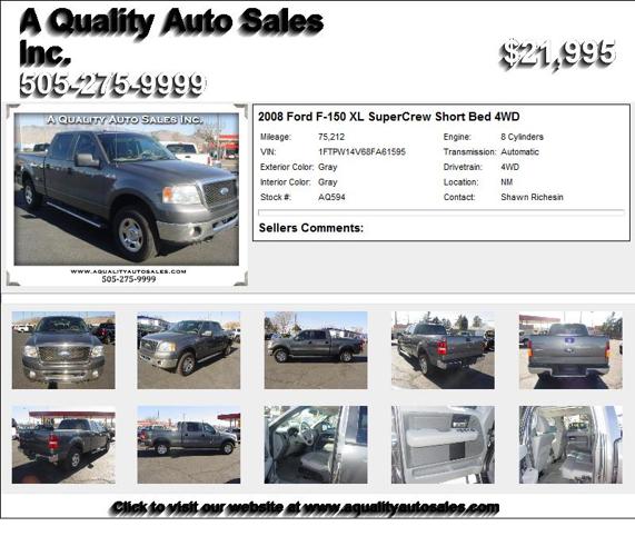 2008 Ford F-150 XL SuperCrew Short Bed 4WD - Needs New Home