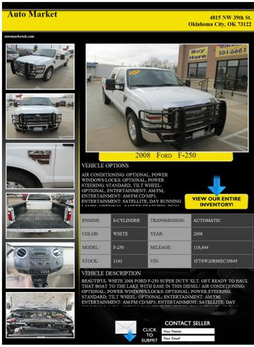 ?2008 Ford F-250 - White 8-Cylinder?