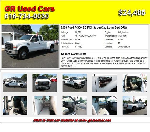 2008 Ford F-350 SD FX4 SuperCab Long Bed DRW - Stop Shopping and Buy Me