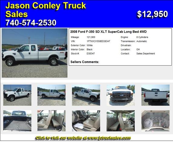 2008 Ford F-350 SD XLT SuperCab Long Bed 4WD - used cars in OH