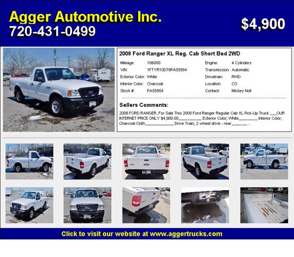 2008 Ford Ranger Nice One Owner Truck The Price Is Right L@@K