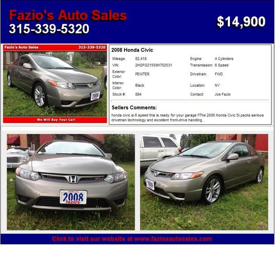2008 Honda Civic - Hurry In Today