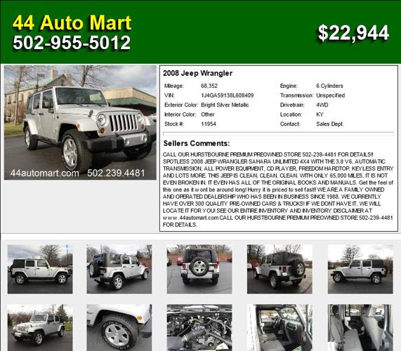 2008 Jeep Wrangler - Buy Me