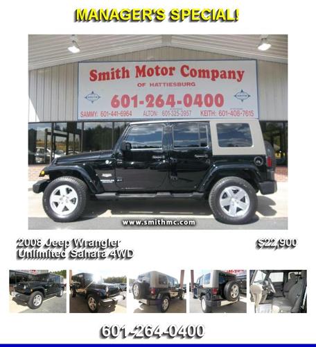 2008 Jeep Wrangler Unlimited Sahara 4WD - Call to Schedule your Test Drive