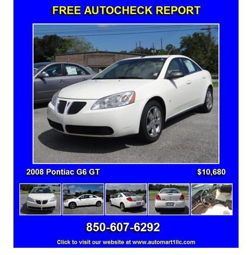 2008 Pontiac G6 GT - New Owner Needed