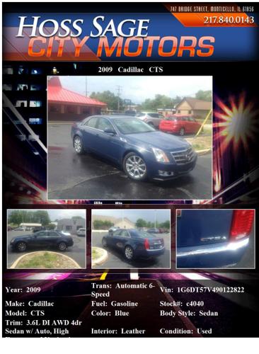 2009 Cadillac CTS 3.6L SIDI AWD - Priced to Sell