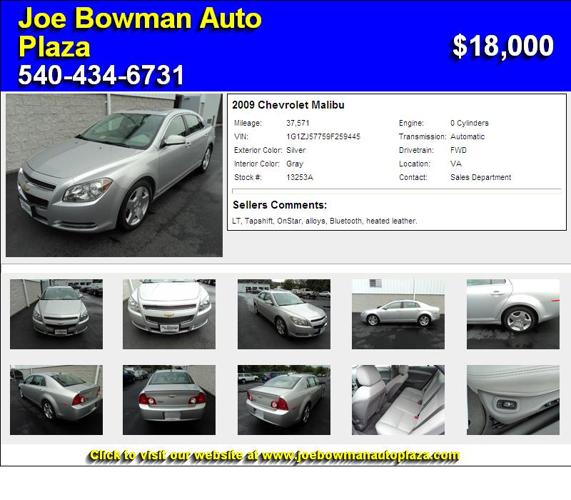 2009 Chevrolet Malibu - Your Search is Over