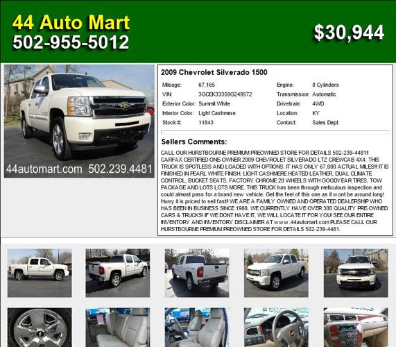 2009 Chevrolet Silverado 1500 - Hurry In Today