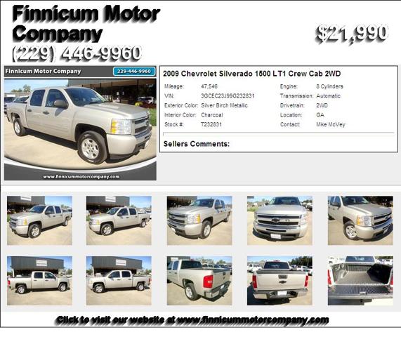 2009 Chevrolet Silverado 1500 LT1 Crew Cab 2WD - Must Liquidate