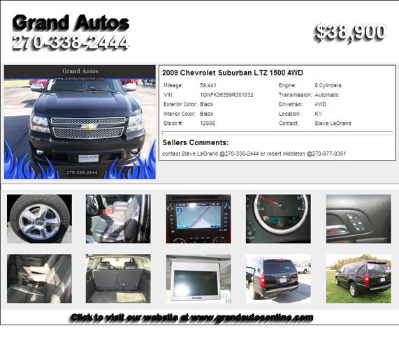 2009 Chevrolet Suburban LTZ 1500 4WD - No Need to continue Shopping