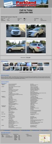 2009 Chevrolet Traverse Lt Big Sale