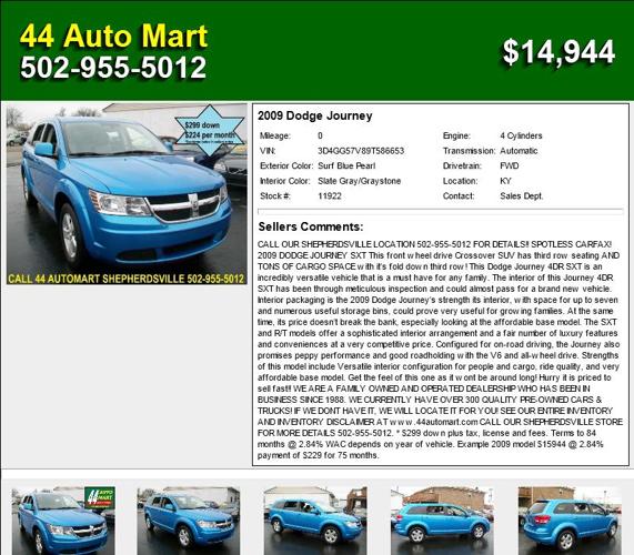 2009 Dodge Journey - Hurry In