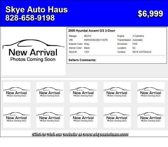 2009 Hyundai Accent GS 3-Door - Used Cars