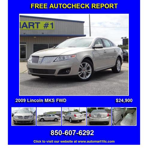 2009 Lincoln MKS FWD - Wont Last at this Price