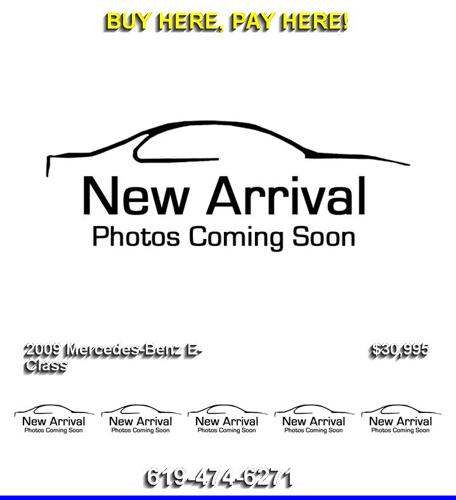 2009 Mercedes-Benz E-Class - Hurry In Today