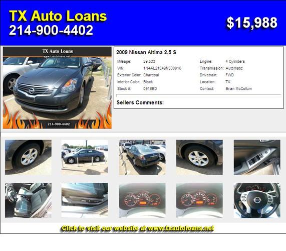 2009 Nissan Altima 2.5 S - No Need to continue Shopping