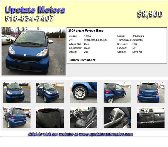 2009 smart Fortwo Base - Call For More Information