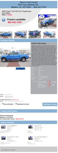 2010 ford f-150 4x4 xlt supercrew certified great condition fb21651b blue