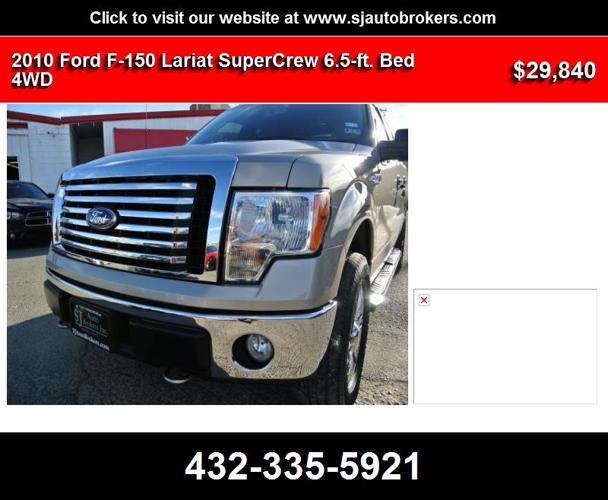2010 Ford F-150 Lariat SuperCrew 6.5-ft. Bed 4WD - Take me Home