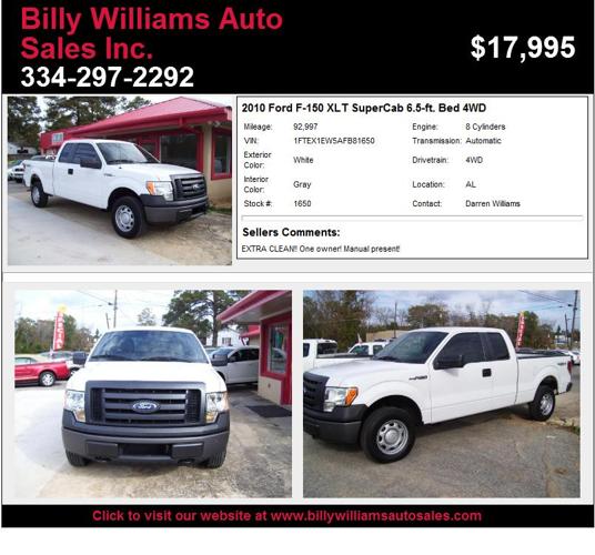 2010 Ford F-150 XLT SuperCab 6.5-ft. Bed 4WD - Must Sell