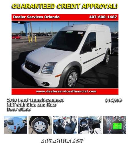 2010 Ford Transit Connect XLT with Side and Rear Door Glass - Give us a Call 407-600-1487