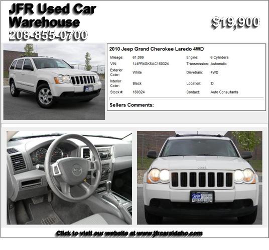 2010 Jeep Grand Cherokee Laredo 4WD - Stop Looking and Buy Me
