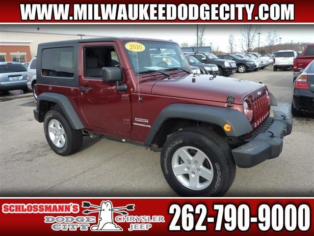2010 jeep wrangler sport a111173 red