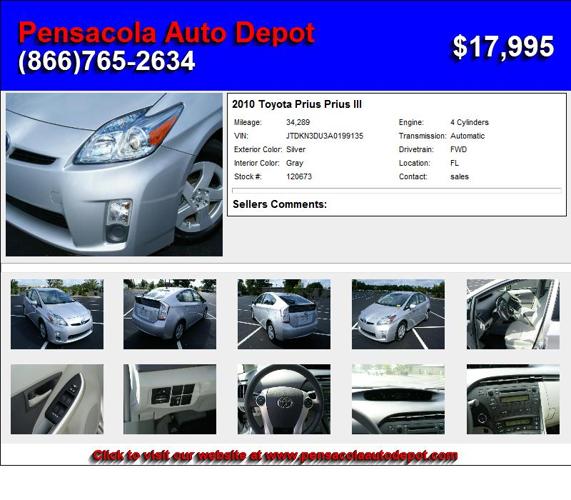 2010 Toyota Prius Prius III - Your Search Stops Here