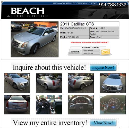 2011 Cadalliac CTS 3.0L Luxury AWD 4 Door Sedan @ beachautogroup.com