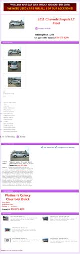 2011 chevrolet impala lt fleet finance available 3274785 fwd