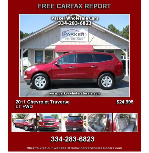 2011 Chevrolet Traverse LT FWD - Call to Schedule your Test Drive