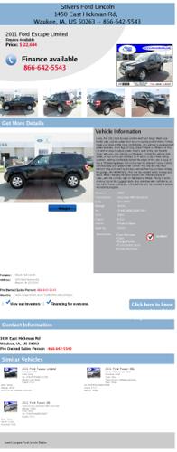 2011 ford escape limited certified hurray won't last... d3030 36134