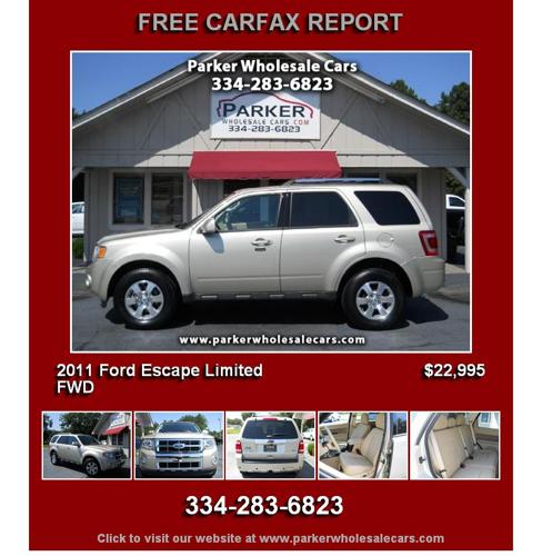 2011 Ford Escape Limited FWD - Priced to Sell