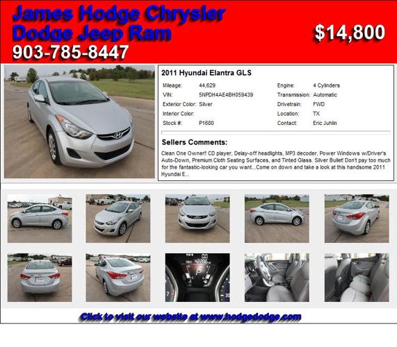 2011 Hyundai Elantra GLS - You will be Satisfied