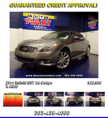 2011 Infiniti G37 2d Coupe X AWD - Call For More Information