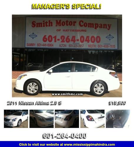 2011 Nissan Altima 2.5 S - New Home Needed