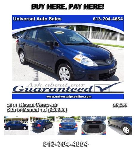 2011 Nissan Versa 4dr Sdn I4 Manual 1.6 (328066) - used cars in FL
